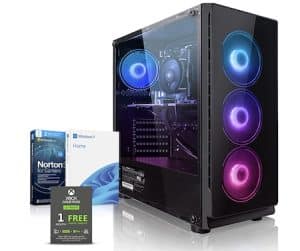 Megaport PC Gamer AMD Ryzen 5 5600G 6X 3,90 GHz • Windows 11 • AMD Radeon RX 6600 8Go • 16Go 3200MHz DDR4 • 1To M.2 SSD • WiFi • Unité Centrale Ordinateur de Bureau