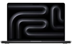 Apple MacBook Pro Ordinateur Portable avec Puce M4, CPU et GPU 10 c&oelig;urs : Con&ccedil;u pour Apple Intelligence, &eacute;cran Liquid Retina XDR 14,2&Prime;, 16Go de m&eacute;moire unifi&eacute;e, 512 Go de Stockage SSD; Noir sid&eacute;ral
