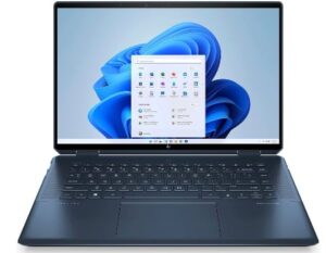 HP Spectre x360 16-f2000sf PC Ultraportable Convertible et Tactile 16" UHD+ OLED (Intel Core i7-1360P, Intel Arc A370M, RAM 16 Go, SSD 1 to, AZERTY, Windows 11 Famille) Bleu Nuit
