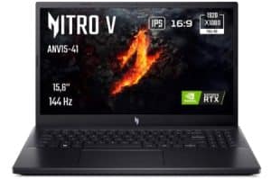 ACER Nitro 5 ANV15-41-R9NM, Ordinateur Portable Gaming 15.6'' Full HD IPS 144Hz, (AMD Ryzen 7 7735HS, NVIDIA GeForce RTX 4060, RAM 16 Go, 1024 Go SSD, Windows 11) PC Portable Gaming, Couleur Noir